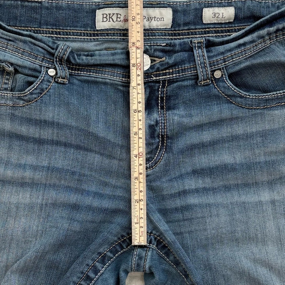BKE DENIM Jeans Payton Mid Rise Light-Medium Wash 32 Long - Picture 11 of 14